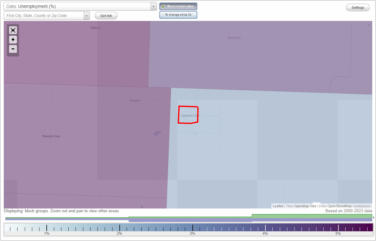 Work and Jobs in Appleton City, Missouri (MO) Detailed Stats