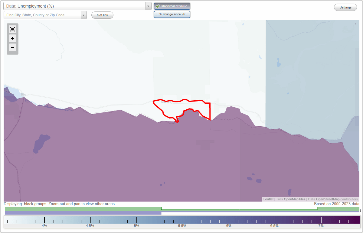 Work and Jobs in Ashford, Washington (WA) Detailed Stats Occupations