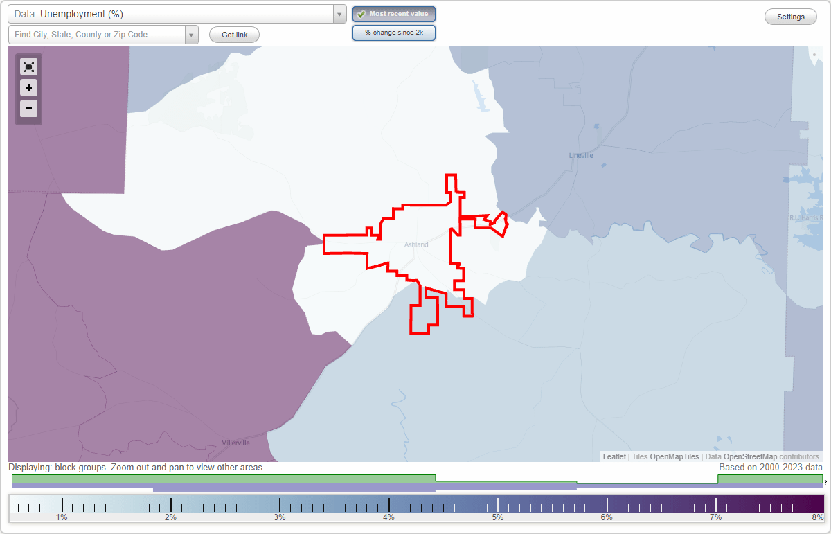 Work and Jobs in Ashland, Alabama (AL) Detailed Stats Occupations