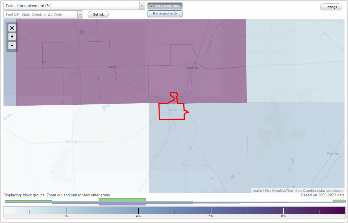 Work and Jobs in Attica, New York (NY) Detailed Stats Occupations, Industries, Unemployment
