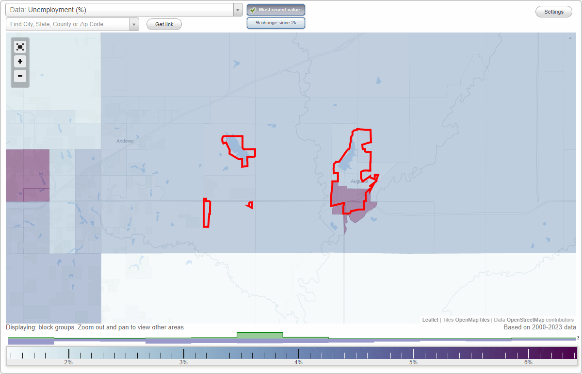 Work and Jobs in Augusta, Kansas (KS) Detailed Stats Occupations