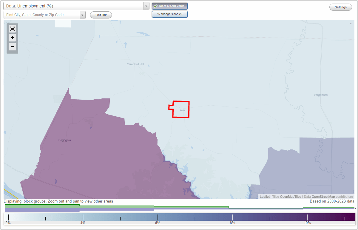 Work and Jobs in Ava, Illinois (IL) Detailed Stats Occupations