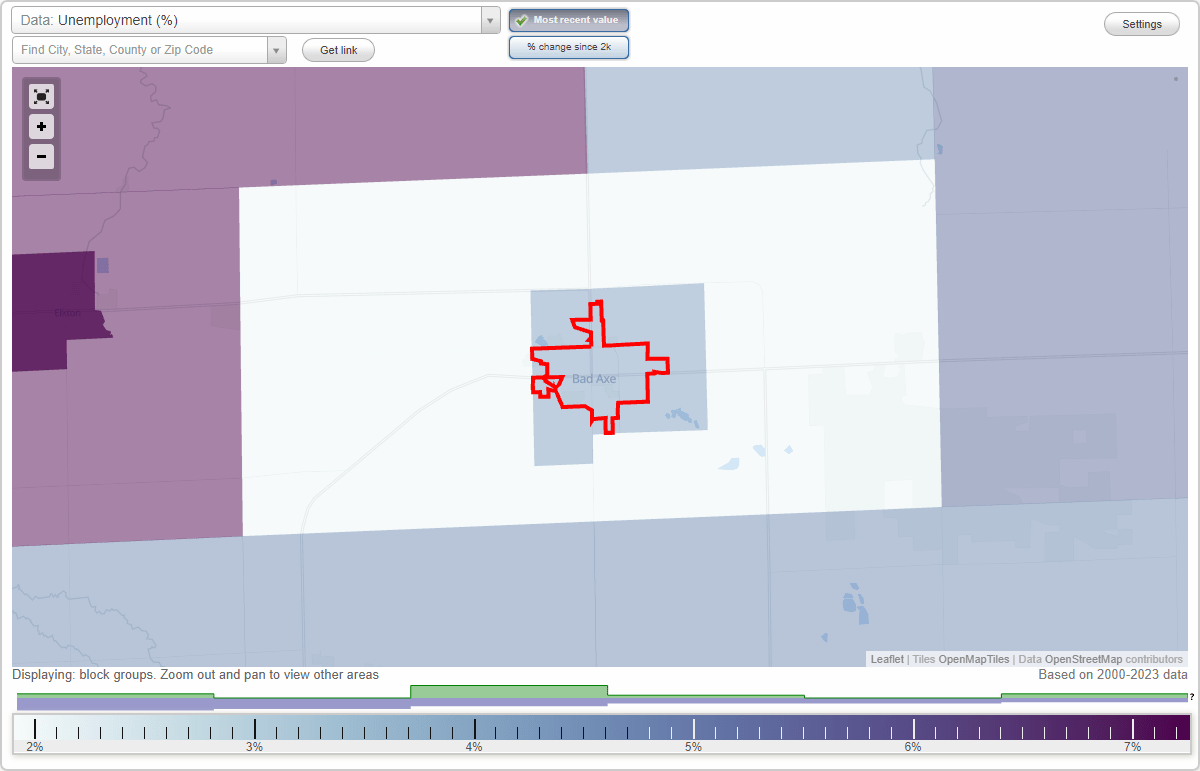 Work and Jobs in Bad Axe, Michigan (MI) Detailed Stats Occupations