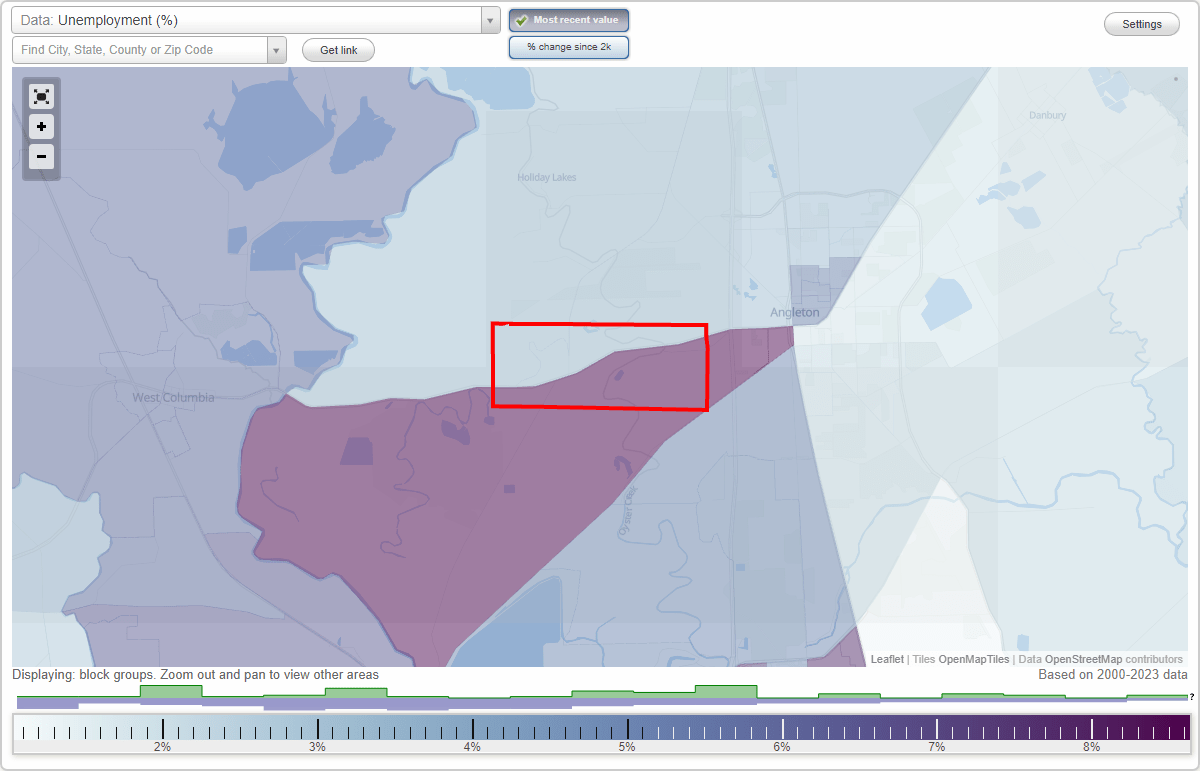 Work and Jobs in Bailey's Prairie, Texas (TX) Detailed Stats