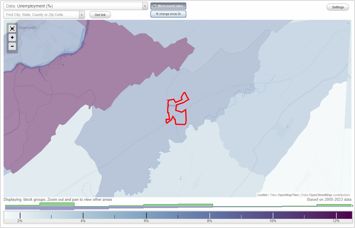 Work and Jobs in Baileyton, Tennessee (TN) Detailed Stats Occupations, Industries, Unemployment
