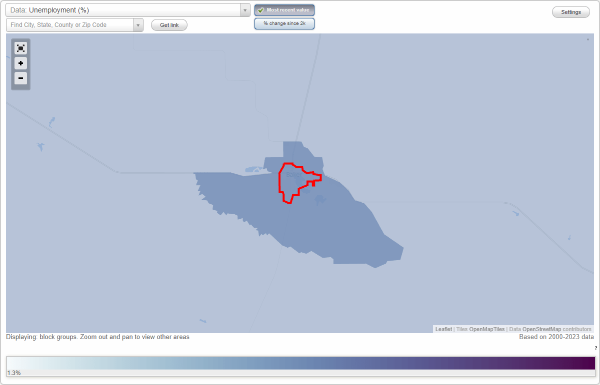 Work and Jobs in Baker, Montana (MT) Detailed Stats Occupations