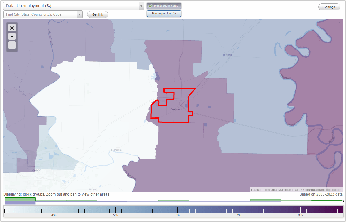 Work and Jobs in Bald Knob, Arkansas (AR) Detailed Stats Occupations