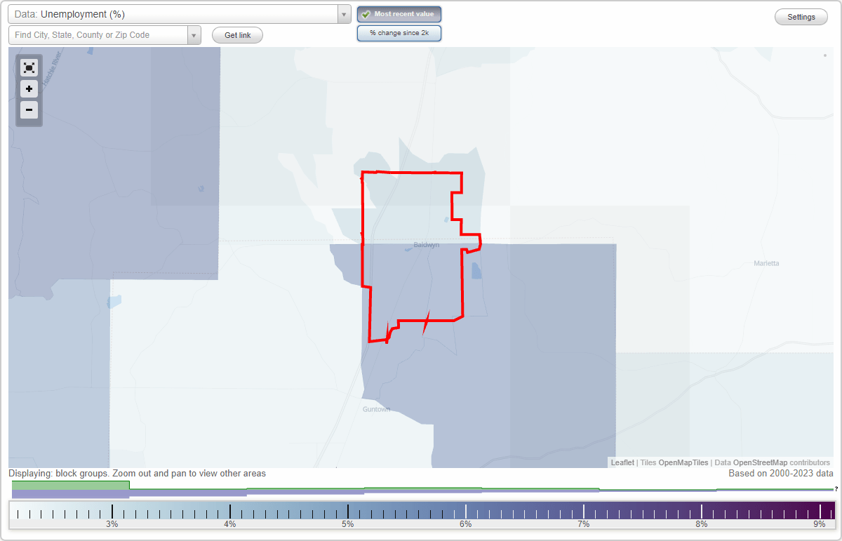 Work and Jobs in Baldwyn, Mississippi (MS) Detailed Stats Occupations, Industries, Unemployment