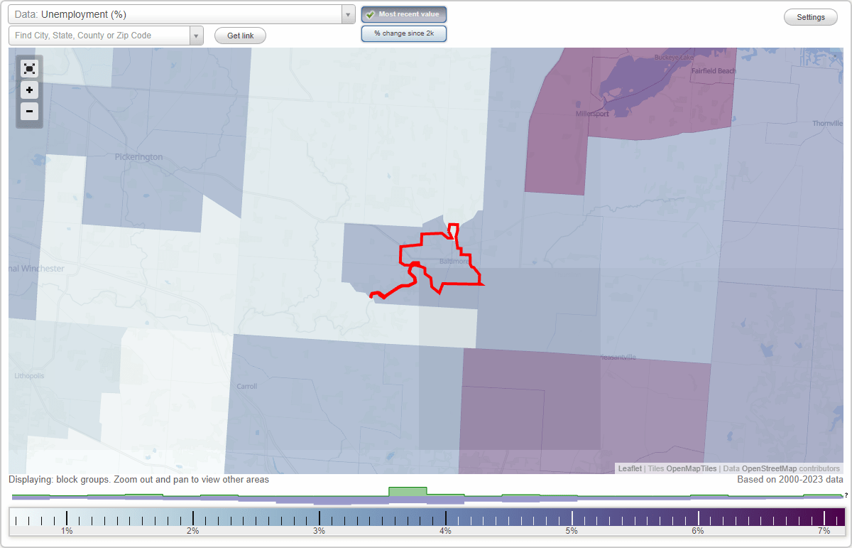 Work and Jobs in Baltimore, Ohio (OH) Detailed Stats Occupations