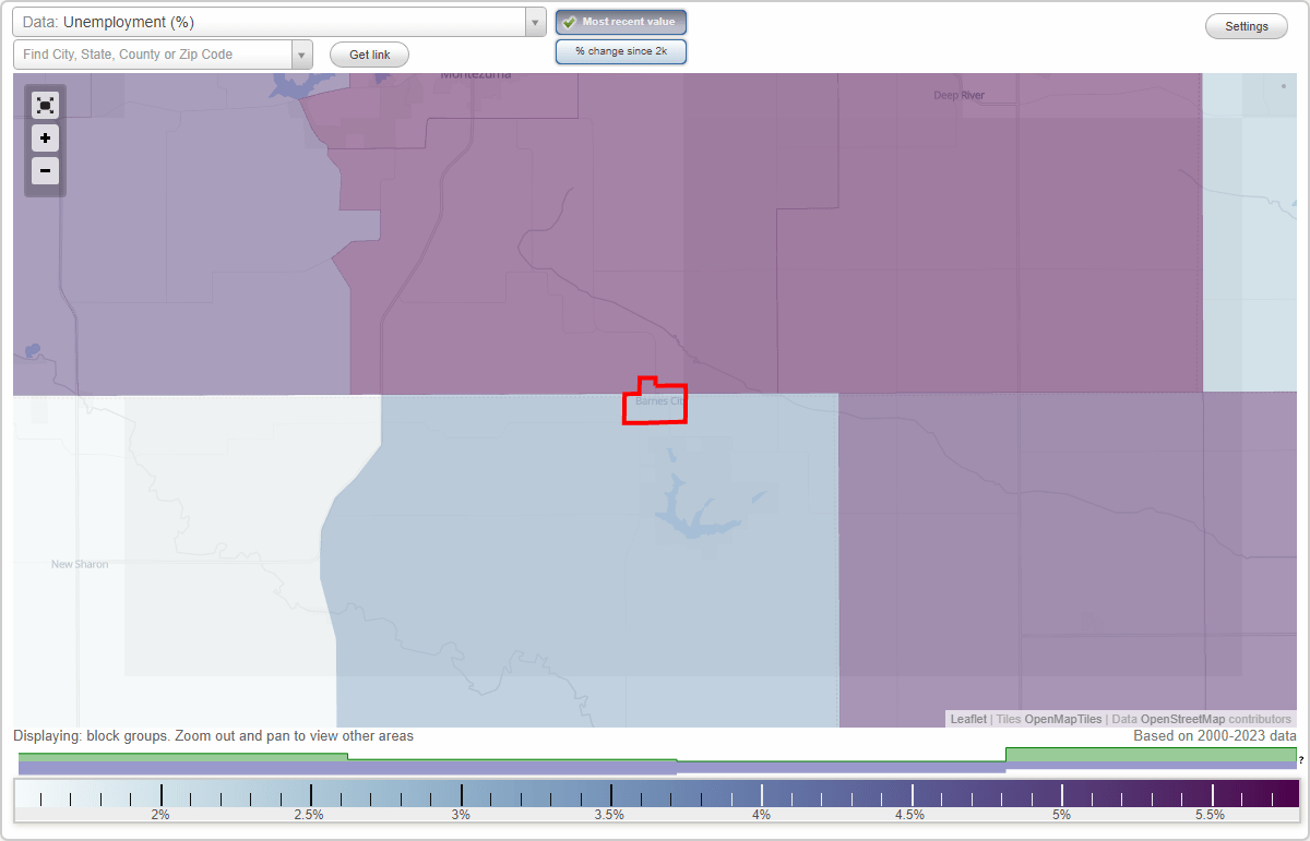 Work and Jobs in Barnes City, Iowa (IA) Detailed Stats Occupations