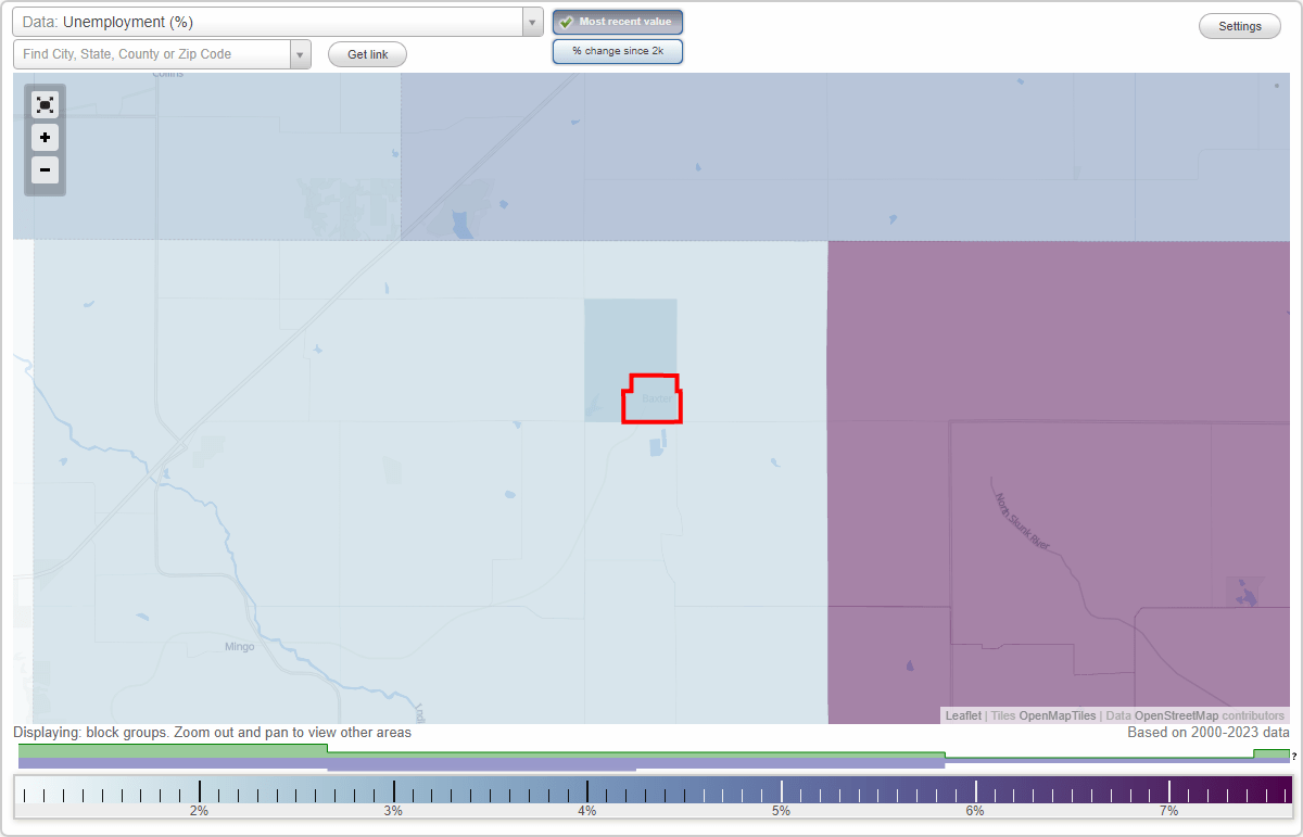 Work and Jobs in Baxter, Iowa (IA) Detailed Stats Occupations