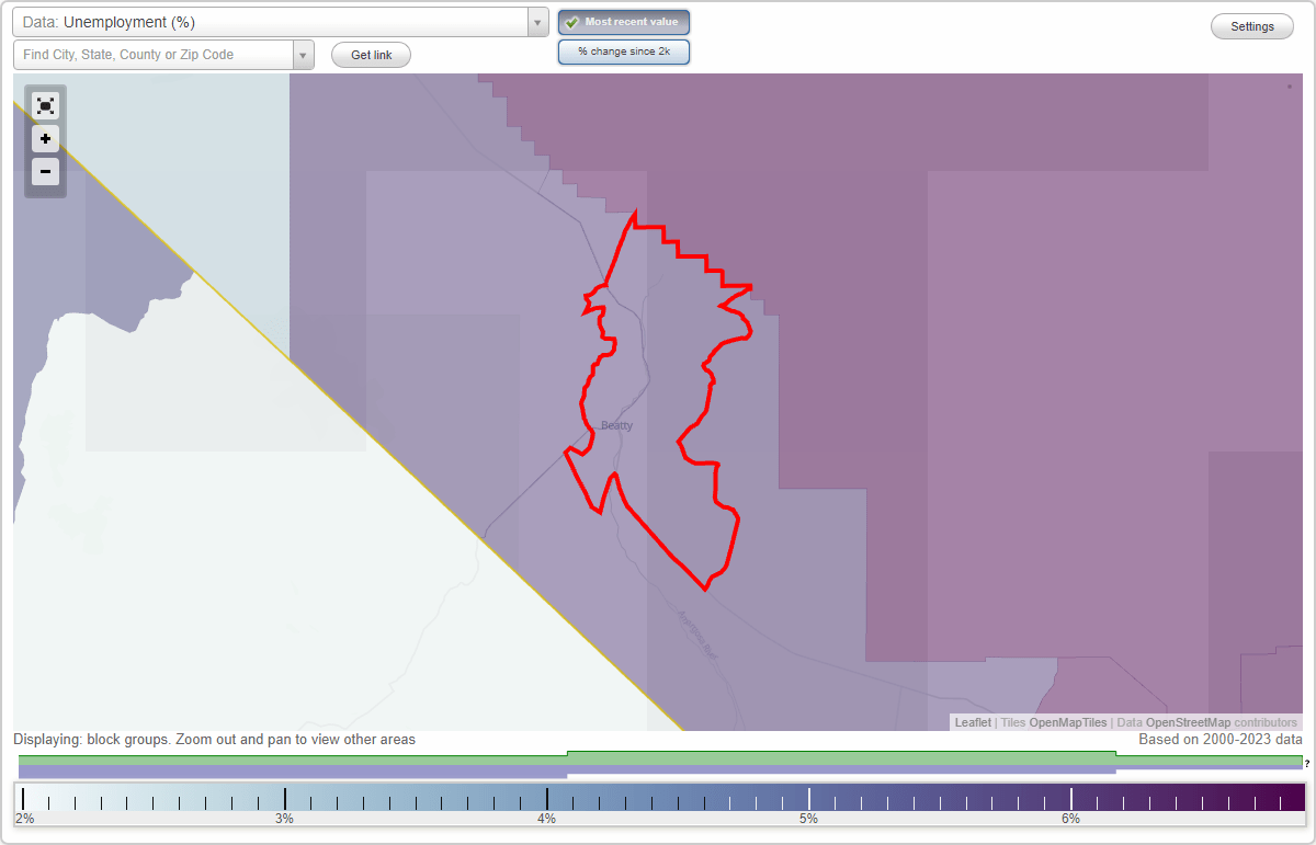 Work and Jobs in Beatty, Nevada (NV) Detailed Stats Occupations, Industries, Unemployment