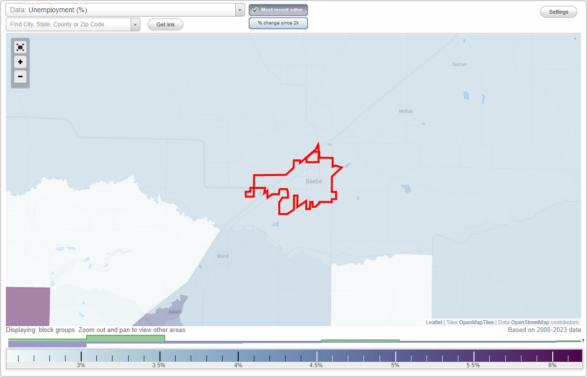 Work and Jobs in Beebe, Arkansas (AR) Detailed Stats Occupations, Industries, Unemployment