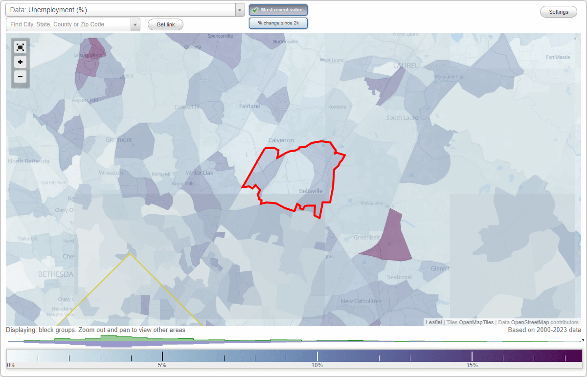 Work and Jobs in Beltsville, Maryland (MD) Detailed Stats Occupations