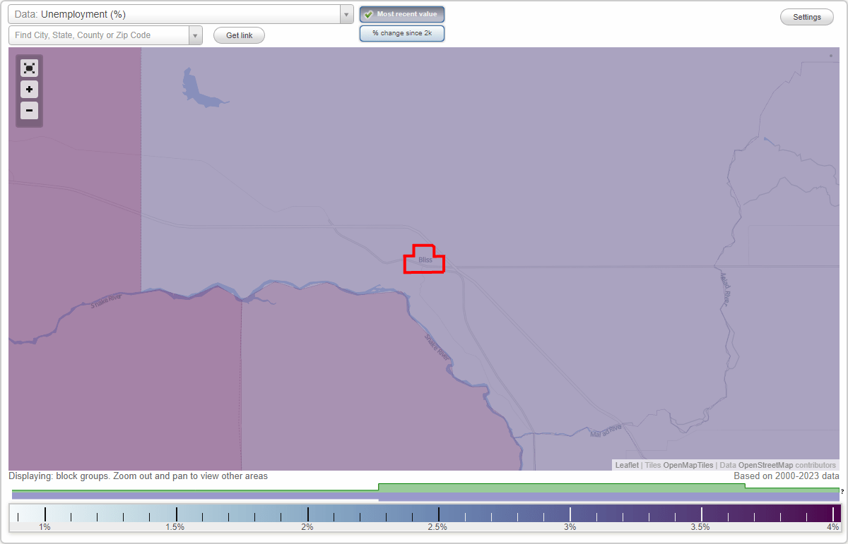 Work and Jobs in Bliss, Idaho (ID) Detailed Stats Occupations, Industries, Unemployment