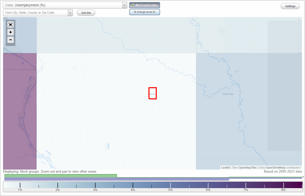 Work and Jobs in Bode, Iowa (IA) Detailed Stats Occupations
