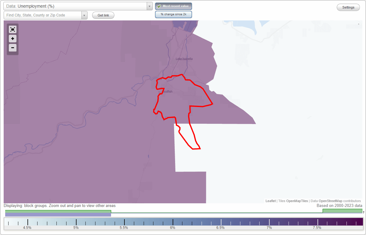 Work and Jobs in Bodfish, California (CA) Detailed Stats Occupations