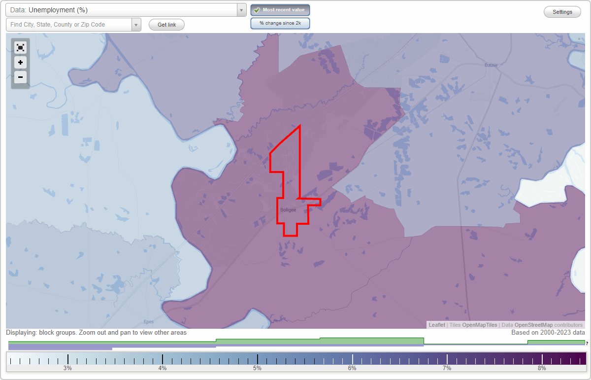 Work and Jobs in Boligee, Alabama (AL) Detailed Stats Occupations