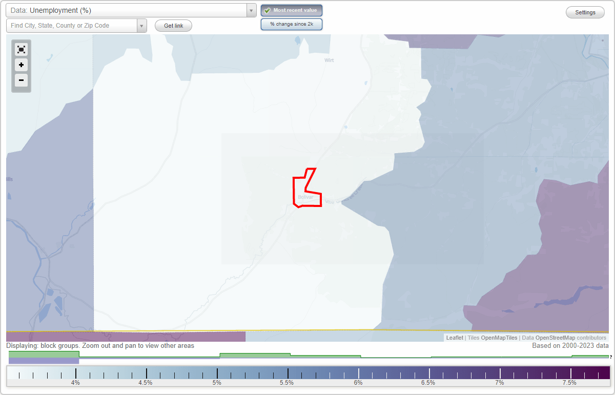 Work and Jobs in Bolivar, New York (NY) Detailed Stats Occupations