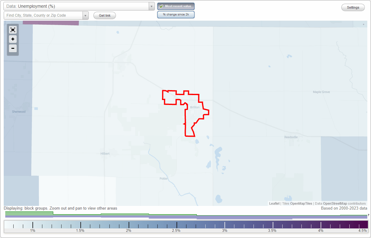 Work and Jobs in Brillion, Wisconsin (WI) Detailed Stats Occupations