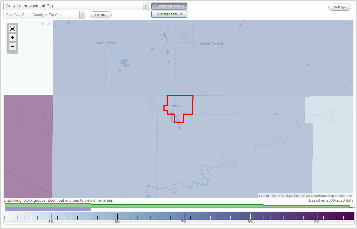 Work and Jobs in Buckley, Michigan (MI) Detailed Stats Occupations