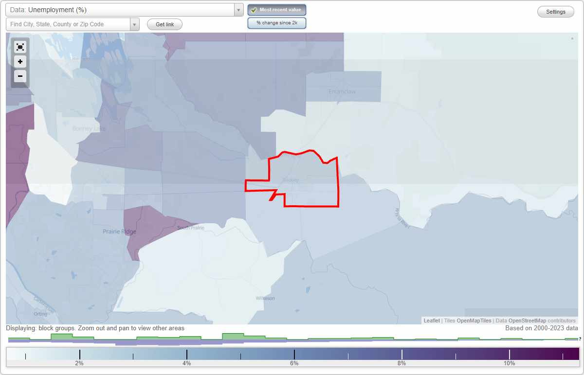 Work and Jobs in Buckley, Washington (WA) Detailed Stats Occupations