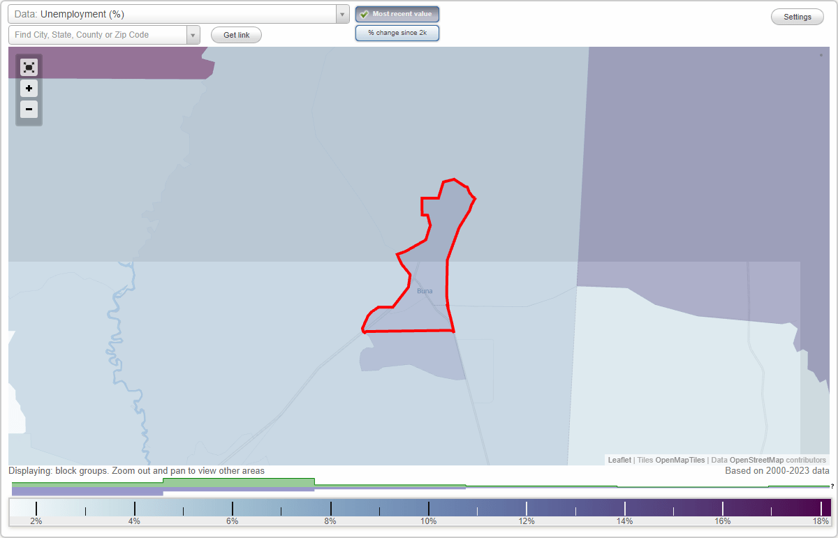 Work and Jobs in Buna, Texas (TX) Detailed Stats Occupations