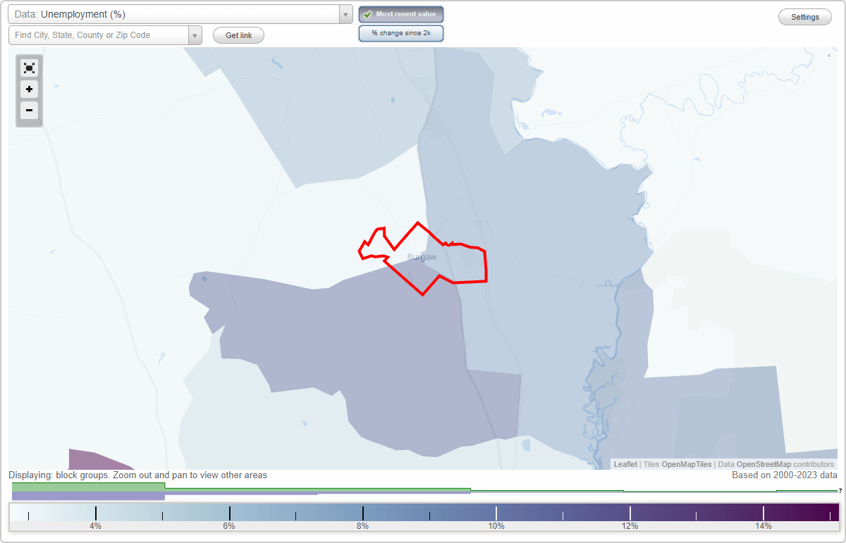 Work and Jobs in Burgaw, North Carolina (NC) Detailed Stats