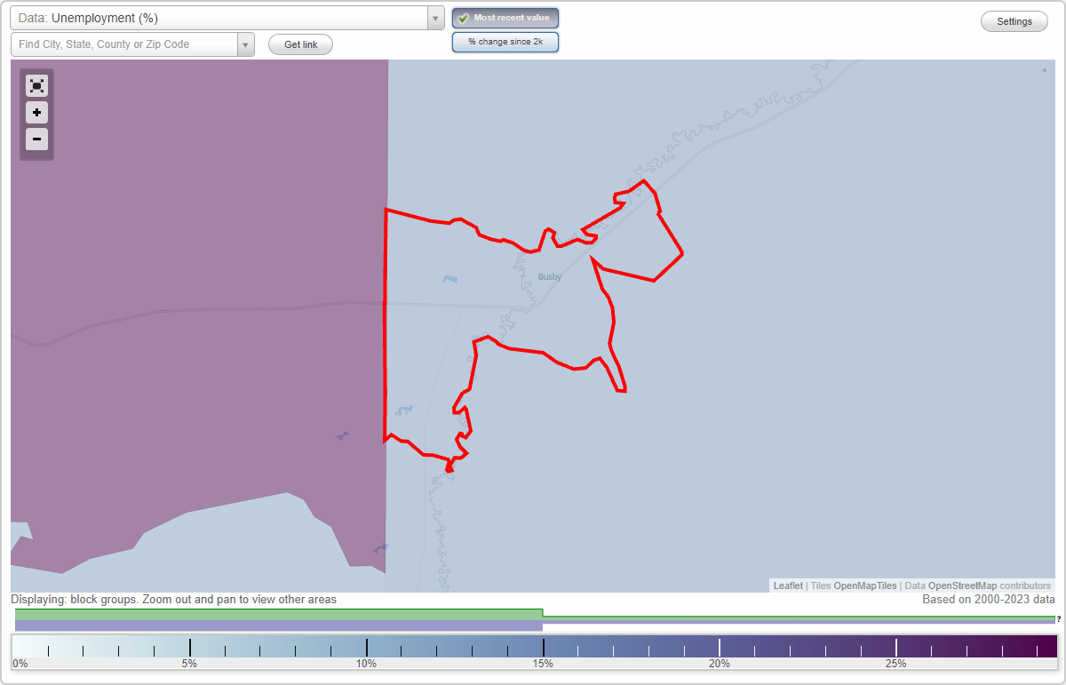 Work and Jobs in Busby, Montana (MT) Detailed Stats Occupations