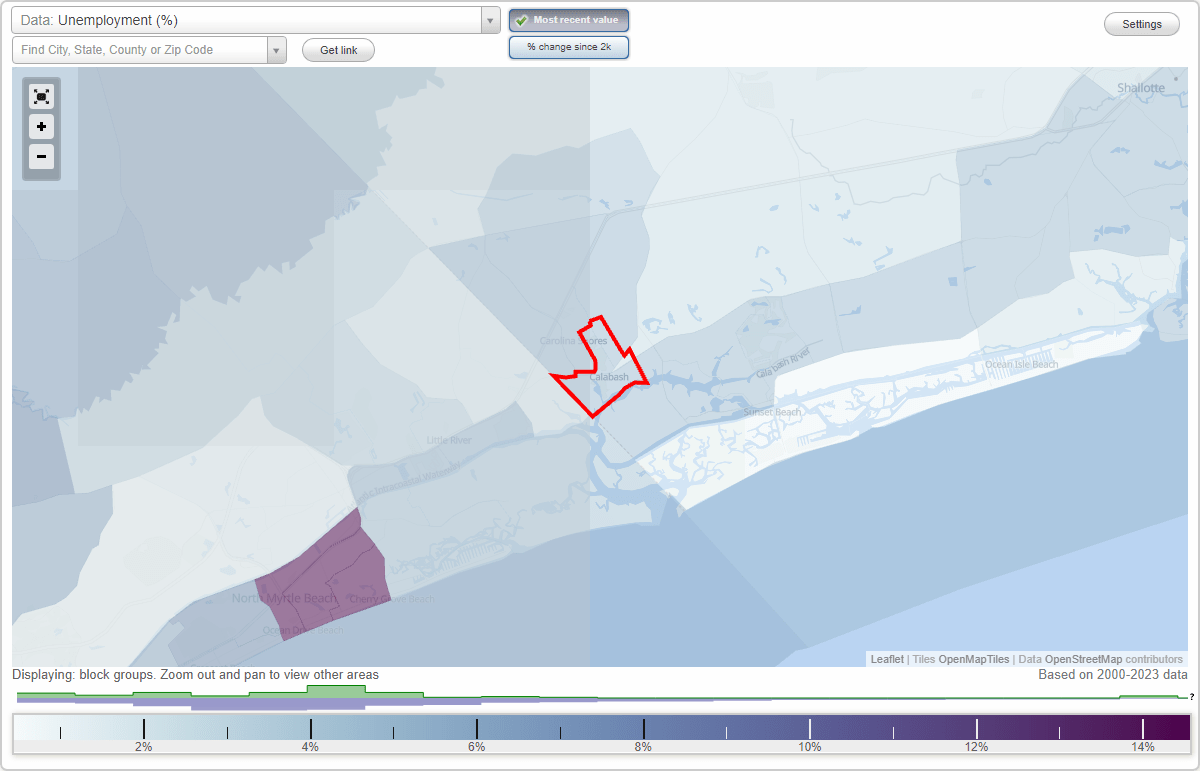 Work and Jobs in Calabash, North Carolina (NC) Detailed Stats Occupations, Industries
