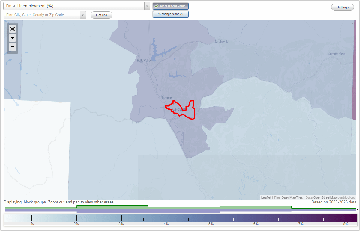 Work and Jobs in Caldwell, Ohio (OH) Detailed Stats Occupations