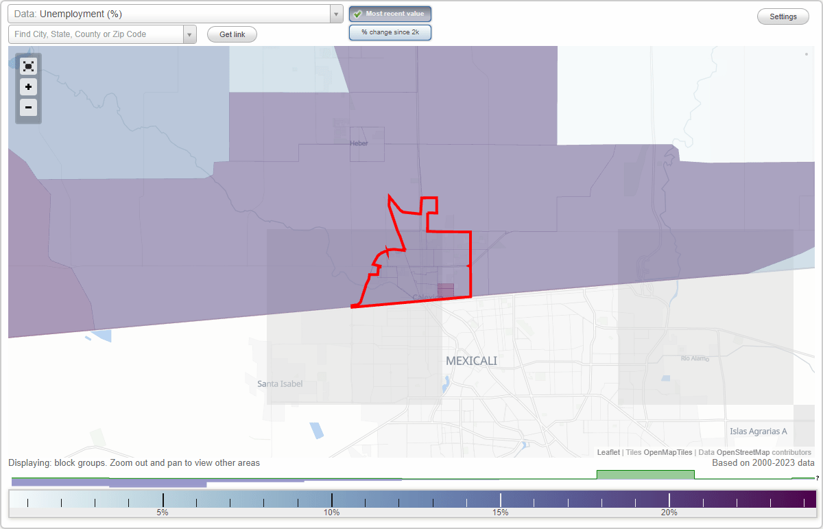 Work and Jobs in Calexico, California (CA) Detailed Stats Occupations