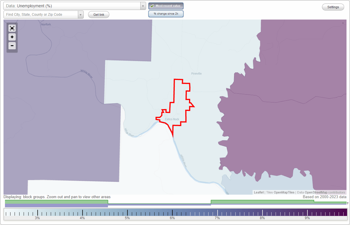 Work and Jobs in Calico Rock, Arkansas (AR) Detailed Stats Occupations