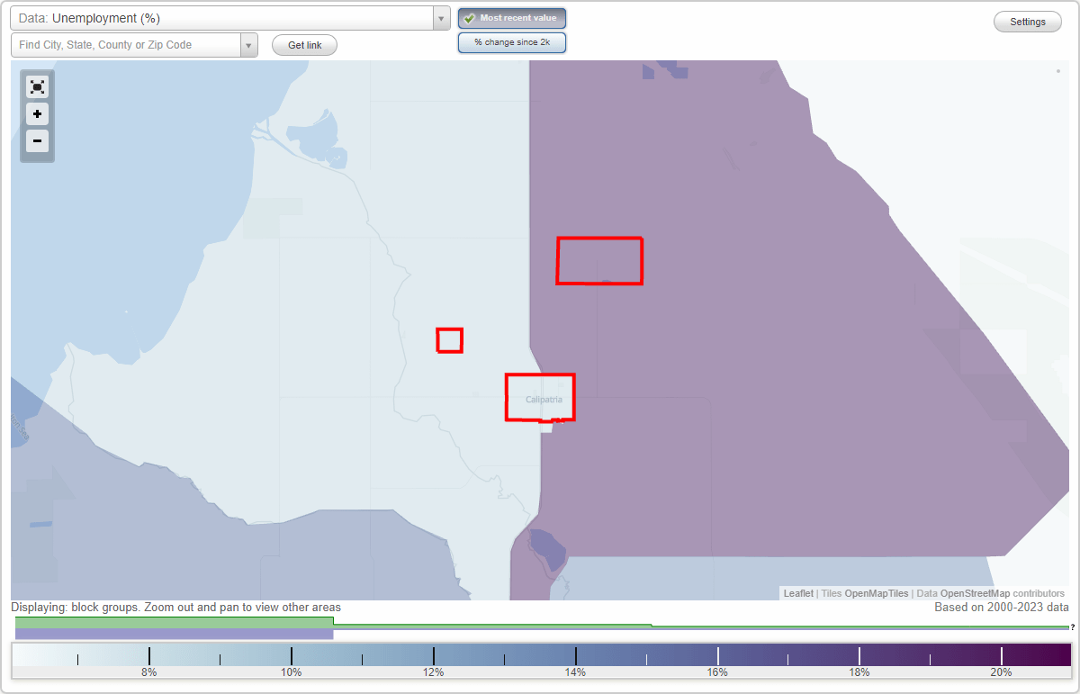 Work and Jobs in Calipatria, California (CA) Detailed Stats