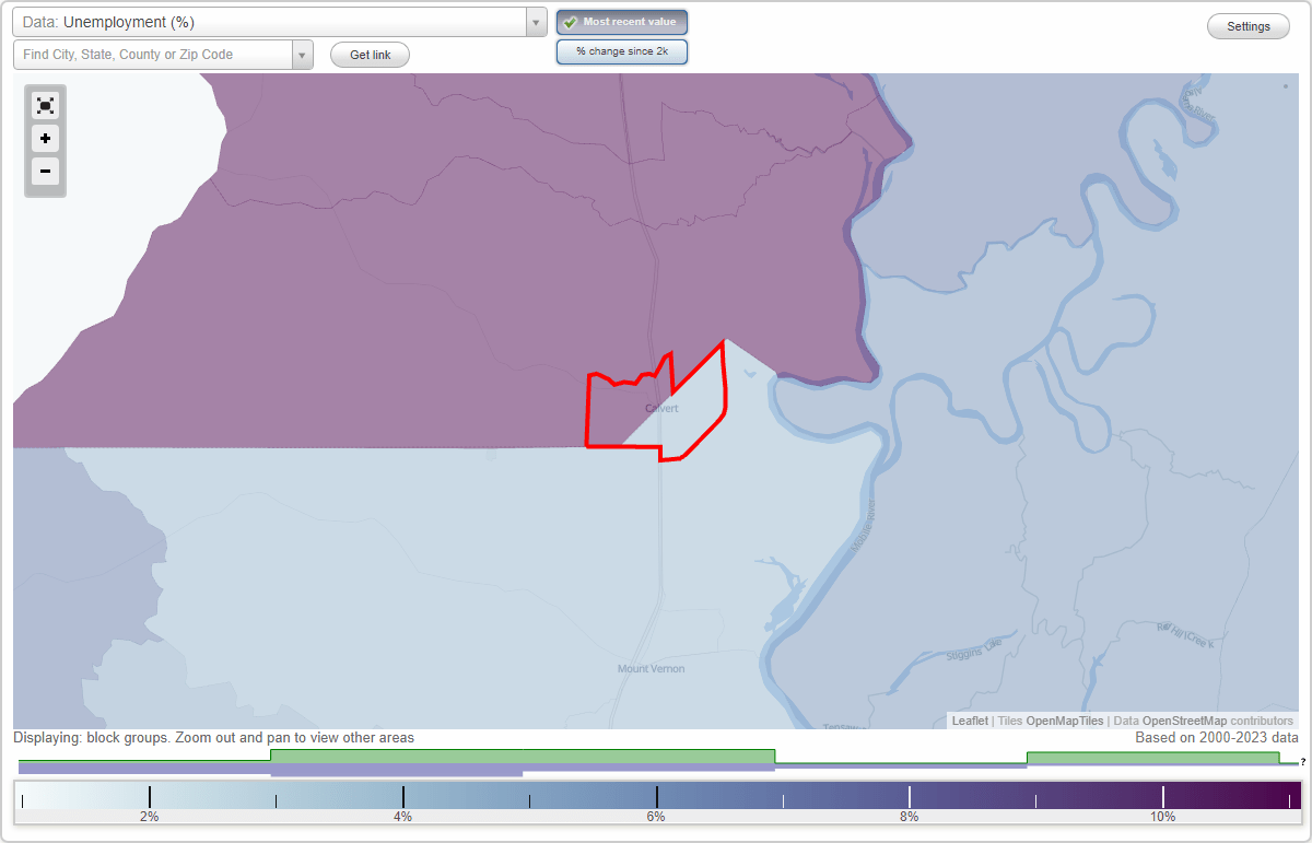 Work and Jobs in Calvert, Alabama (AL) Detailed Stats Occupations, Industries, Unemployment