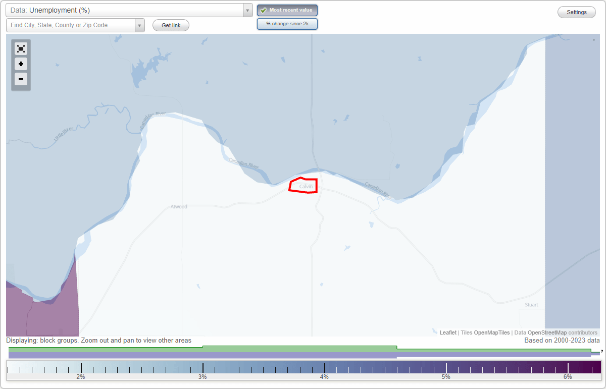 Work and Jobs in Calvin, Oklahoma (OK) Detailed Stats Occupations