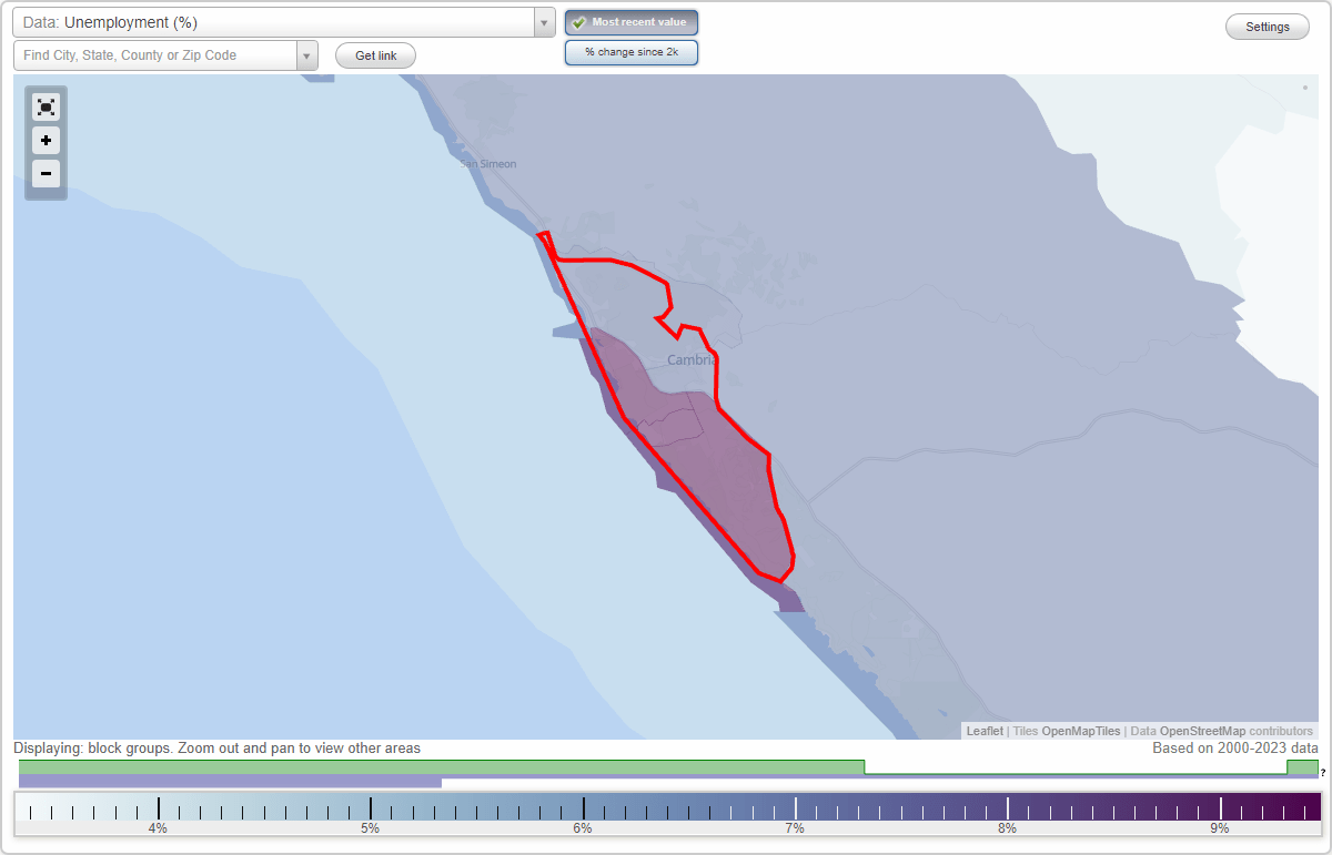 Work and Jobs in Cambria, California (CA) Detailed Stats Occupations