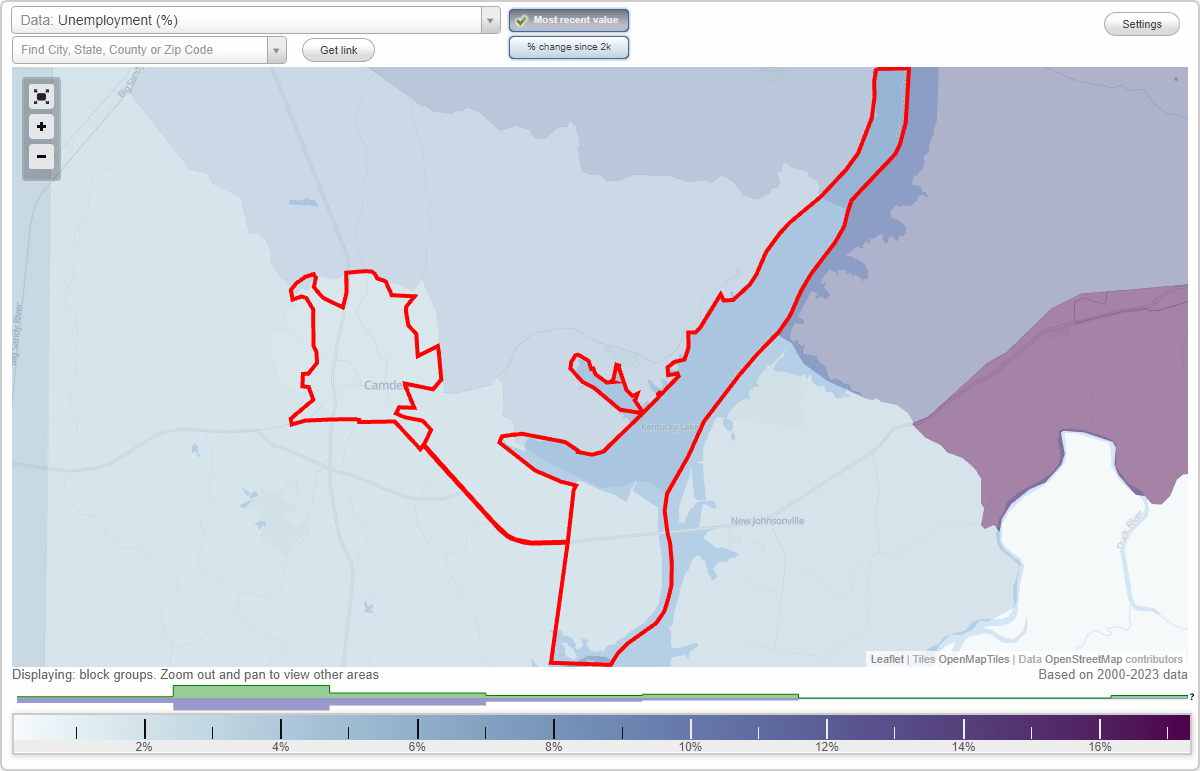 Work and Jobs in Camden, Tennessee (TN) Detailed Stats Occupations, Industries, Unemployment