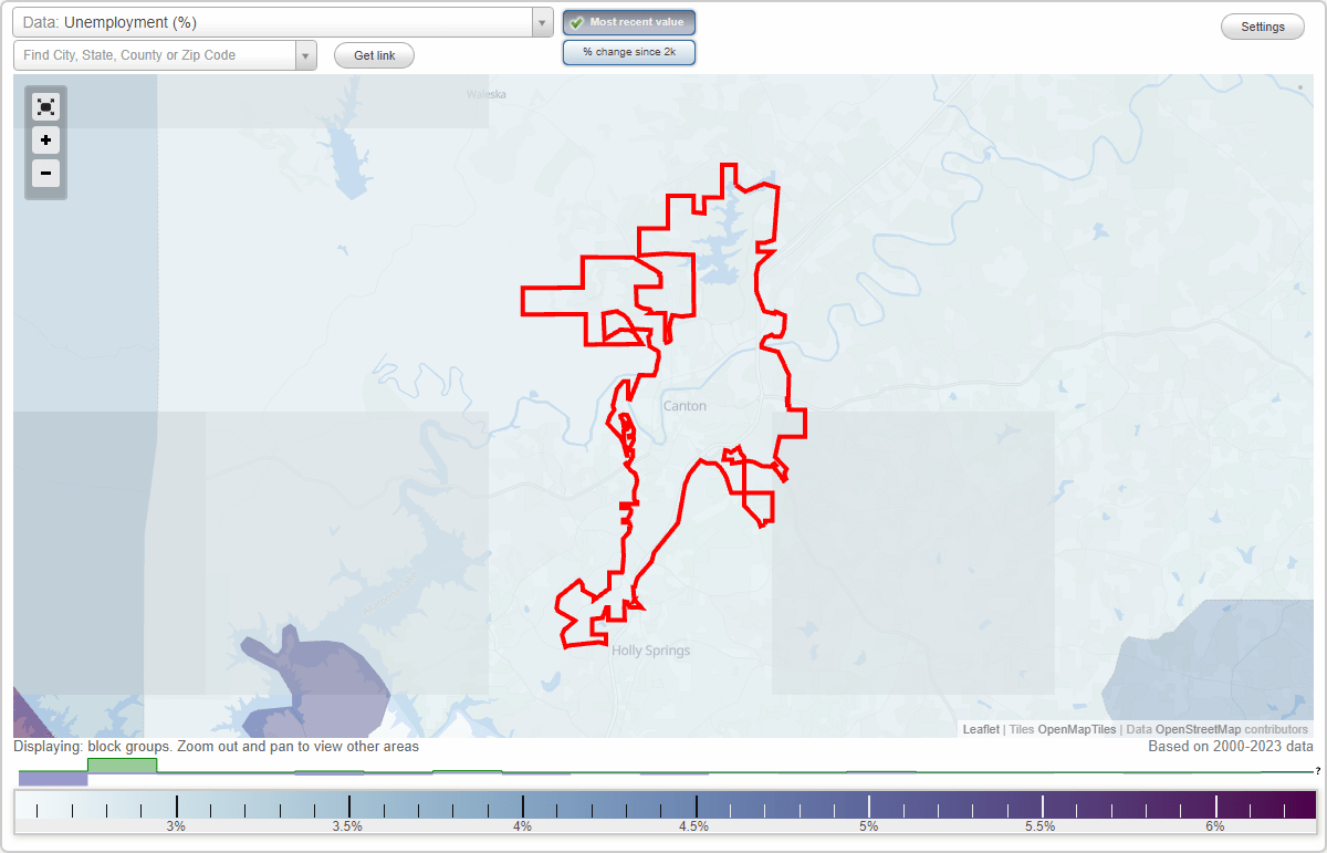 Work and Jobs in Canton, (GA) Detailed Stats Occupations