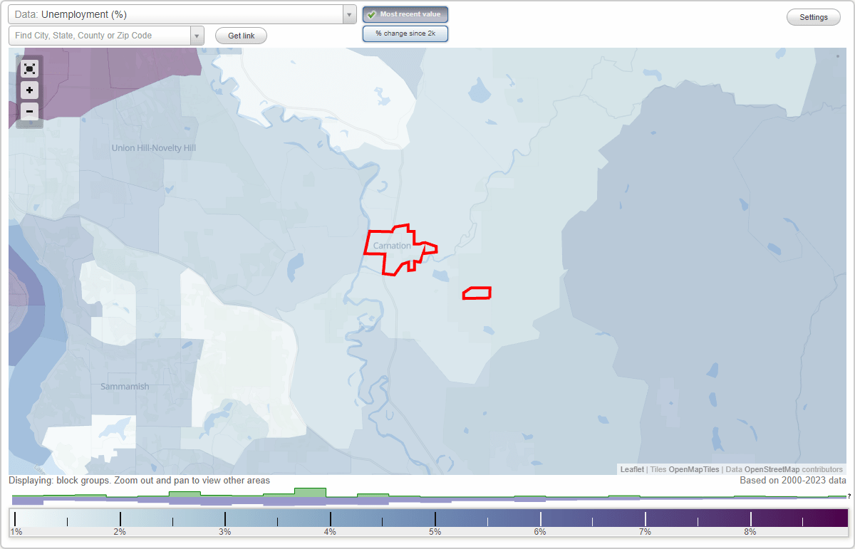 Work and Jobs in Carnation, Washington (WA) Detailed Stats Occupations