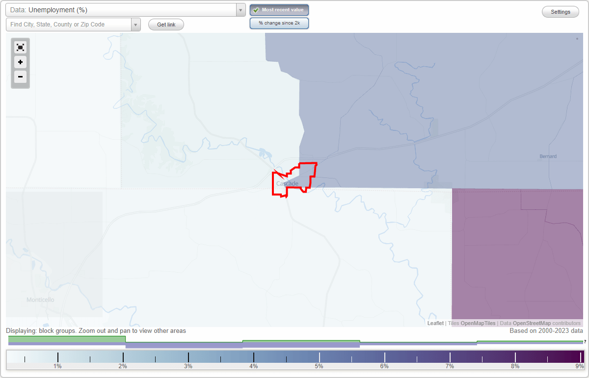 Work and Jobs in Cascade, Iowa (IA) Detailed Stats Occupations