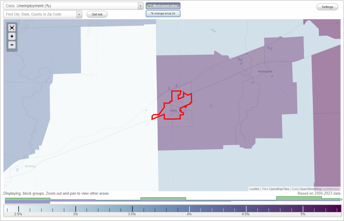 Work and Jobs in Casey, Illinois (IL) Detailed Stats Occupations