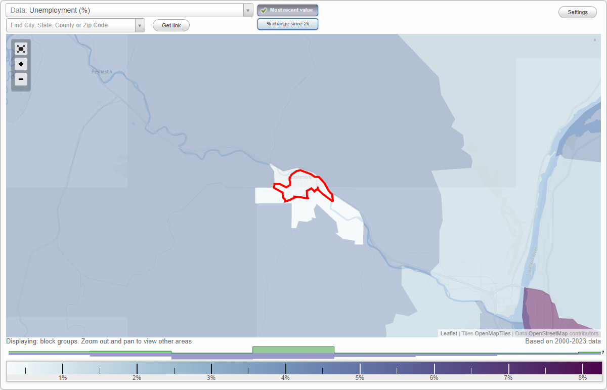 Work and Jobs in Cashmere, Washington (WA) Detailed Stats Occupations