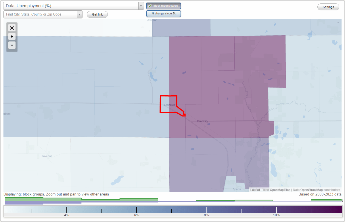 Work and Jobs in Casnovia, Michigan (MI) Detailed Stats Occupations