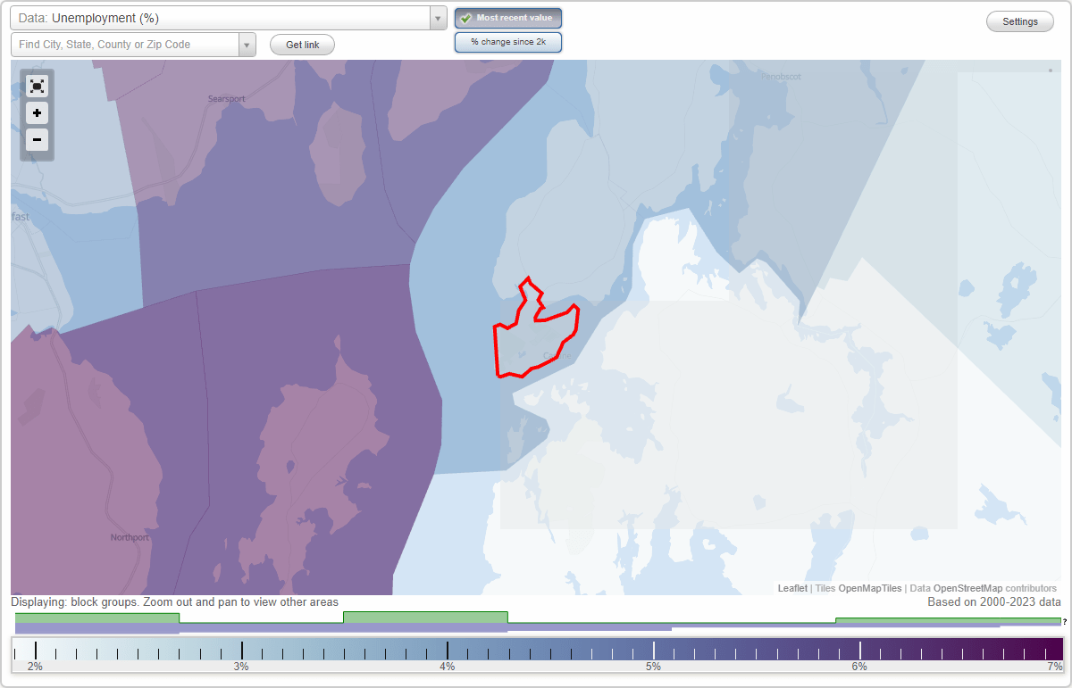 Work and Jobs in Castine, Maine (ME) Detailed Stats Occupations