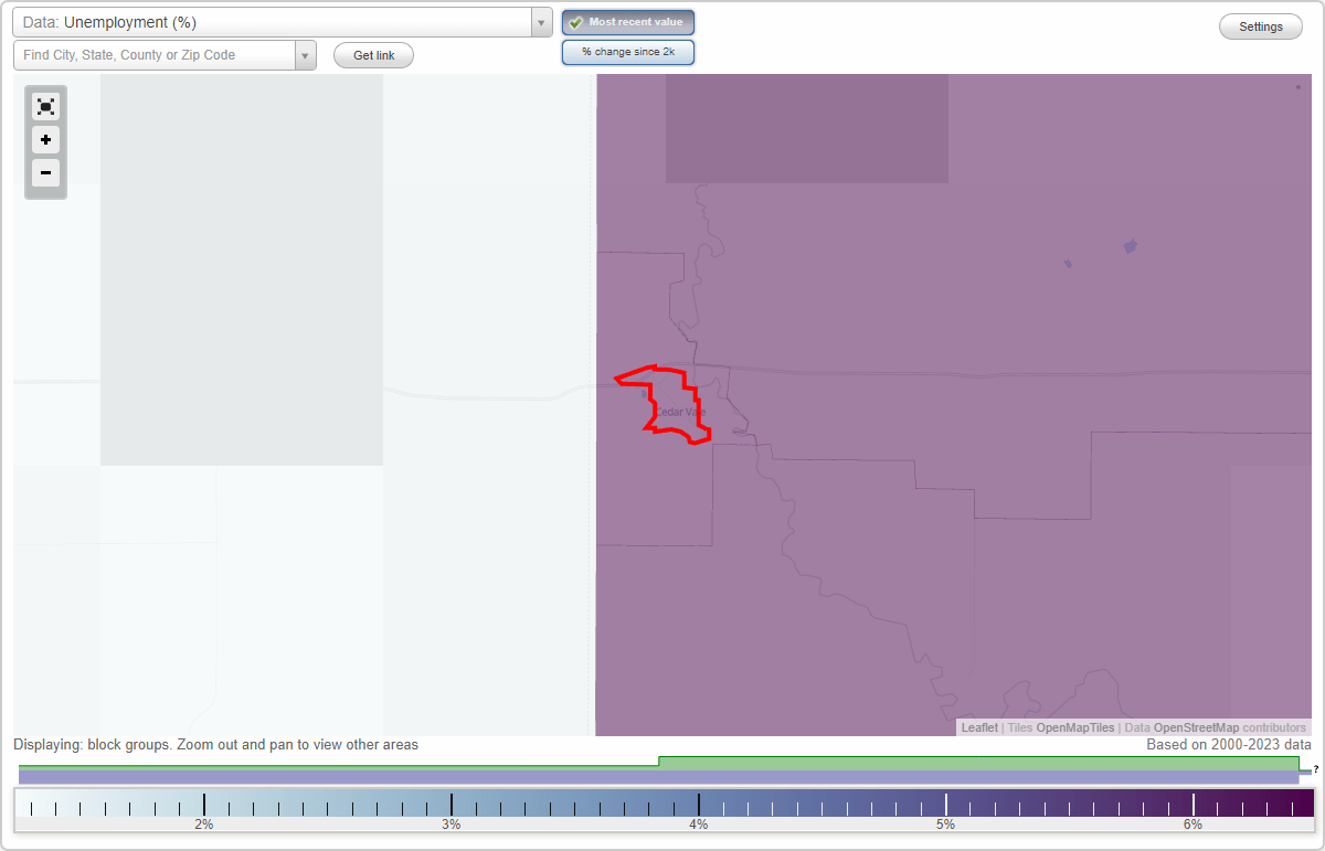 Work and Jobs in Cedar Vale, Kansas (KS) Detailed Stats Occupations