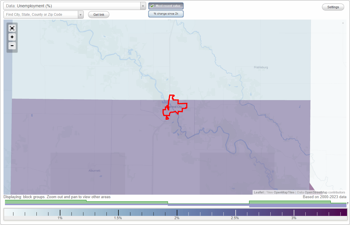 Work and Jobs in Central City, Iowa (IA) Detailed Stats Occupations