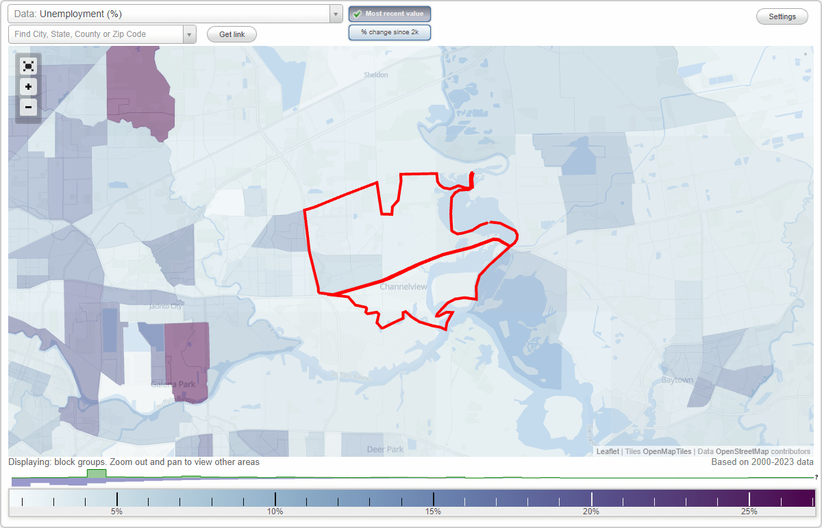 Work and Jobs in Channelview, Texas (TX) Detailed Stats Occupations