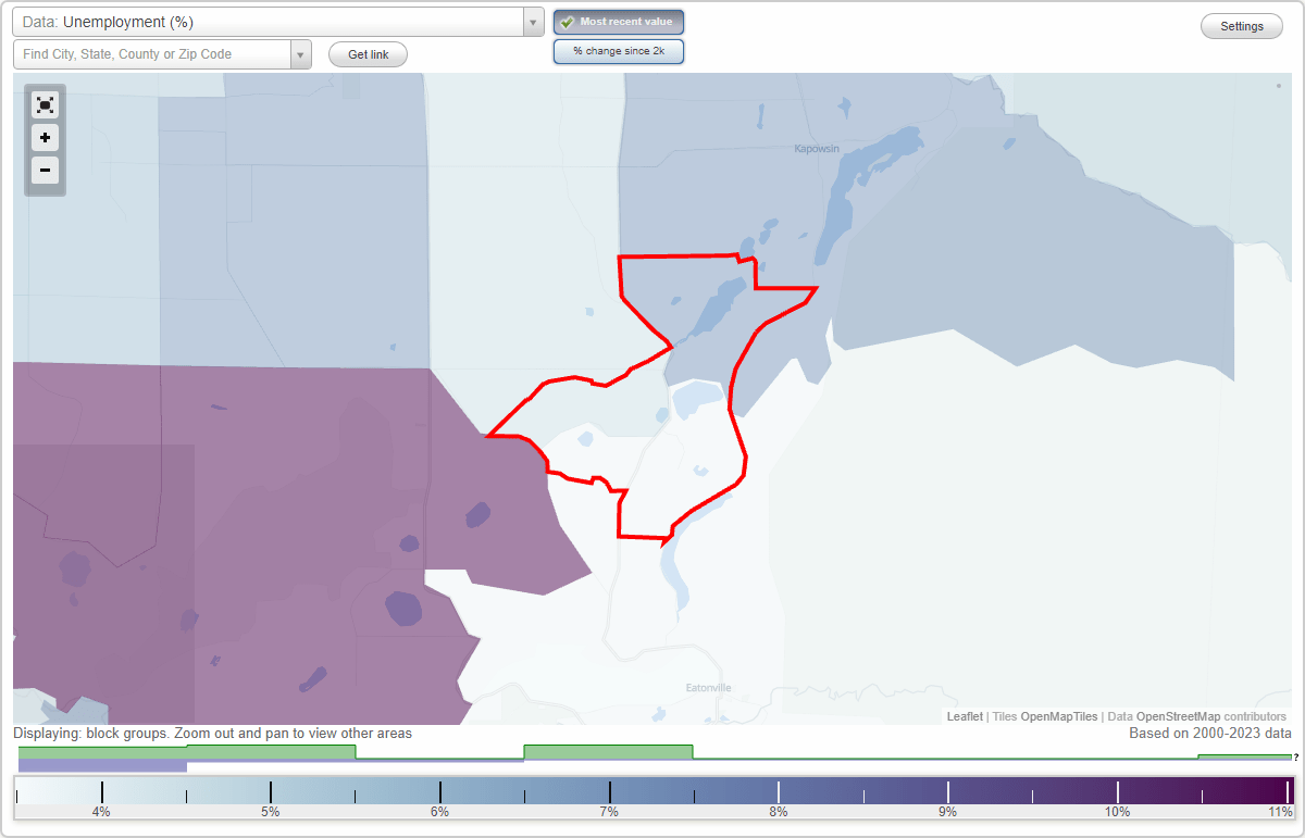 Work and Jobs in Clear Lake, Washington (WA) Detailed Stats