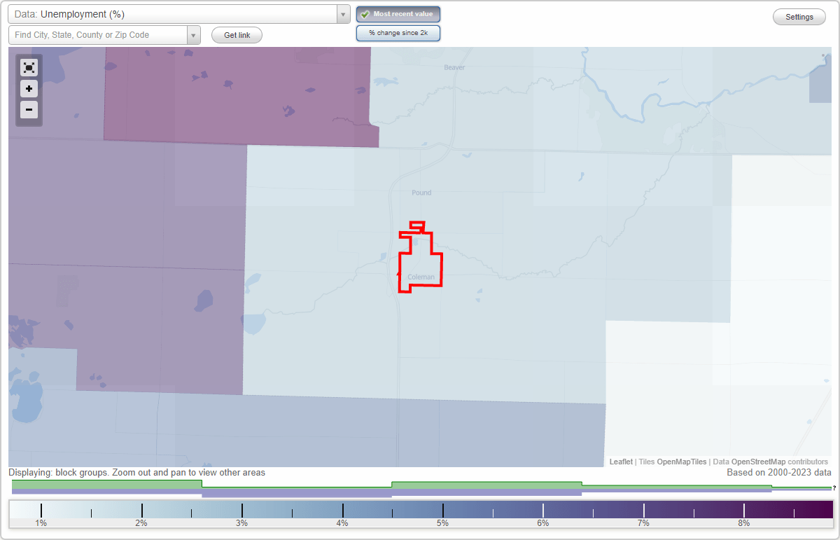 Work and Jobs in Coleman, Wisconsin (WI) Detailed Stats Occupations